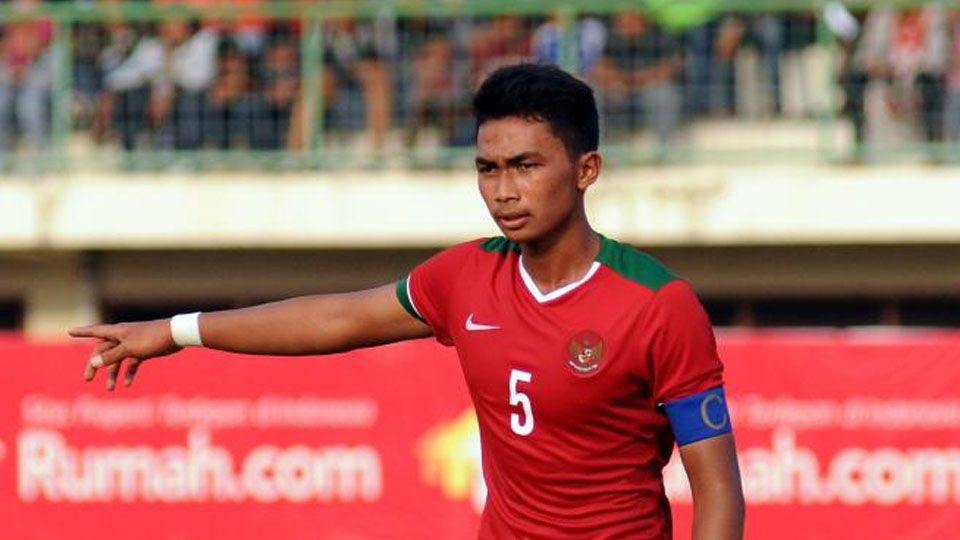 Bek Tim Nasional Indonesia U-23 Bagas Adi Nugroho. Copyright: © bola/Helmi Fithriansyah
